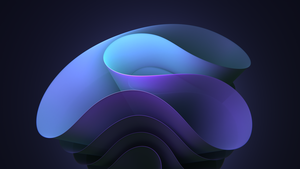Windows 11, Dark background, Bloom, 4K wallpaper
