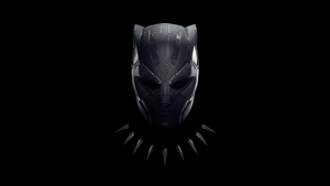 Black Panther, Black background, Marvel Superheroes, AMOLED, 4K wallpaper