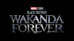 Black Panther: Wakanda Forever, Logo, 2022 Movies, Marvel Comics, Black background, 4K wallpaper