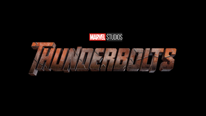 Thunderbolts, Logo, 2025 Movies, Marvel Cinematic Universe, Marvel Comics, Black background, 4K wallpaper