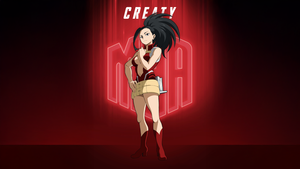 Momo Yaoyorozu, My Hero Academia, Season 7, Red background, 4K wallpaper