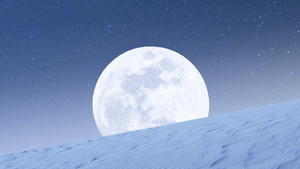Moon, Desert, Starry sky, 4K wallpaper