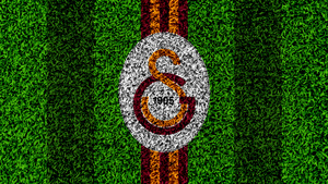 Galatasaray, Green background, Football club, UEFA Champions League, 4K wallpaper