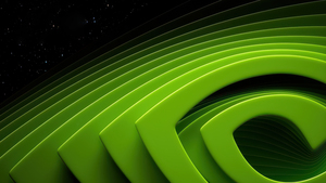 Nvidia Logo, Futuristic, Green aesthetic, Abstract background, 4K wallpaper