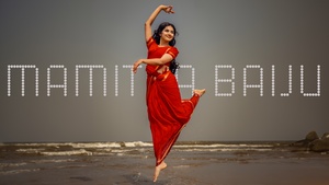Actress, Mamitha Baiju, Malayalam actress, Indian actress, Saree, 4K wallpaper