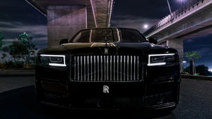 Rolls-Royce Black Badge Ghost, Black cars, 2022, 4K wallpaper
