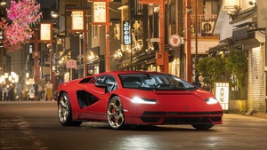 Lamborghini Countach LPI 800-4, Red cars, 2022, 4K wallpaper