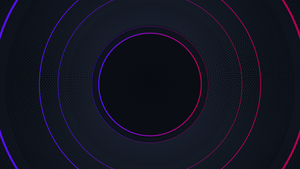 Neon circles, Hi-tech, Dark background, Loop, Dark aesthetic, 4K wallpaper