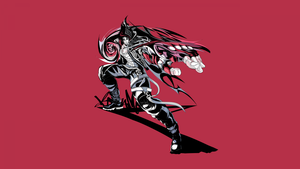 Jin Kazama, Artwork, Maroon background, Tekken, 4K wallpaper