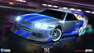 Nissan Skyline GT-R R32, Rocket League, 4K wallpaper