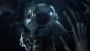 Astronaut, Space suit, Dark, Exploration, ISS, NASA, 4K wallpaper