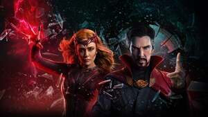 Doctor Strange in the Multiverse of Madness, Elizabeth Olsen, Wanda Maximoff, Scarlet Witch, Benedict Cumberbatch, Doctor Strange, Marvel Comics, Marvel Superheroes, 2022 Movies, 4K wallpaper