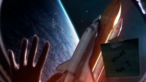 Miss You, ISS, International Space Station, Rocket, Planet Earth, Outer space, Dream, 4K wallpaper