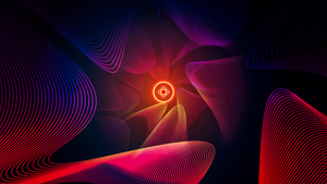 Waves, Colorful background, Power, Energy, Neon, 4K wallpaper