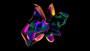 Shapes, Black background, AMOLED, 4K wallpaper