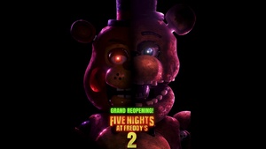 Toy Freddy, Five Nights at Freddys 2, Black background, Freddy Fazbear, Freddy (FANF), 2025 Movies, 4K wallpaper