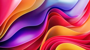 Abstract art, Fluidic, 3D Render, Colorful gradients, Vibrant, Futuristic, 4K wallpaper