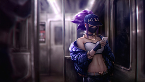 KDA Akali, Metro, K-pop, 4K wallpaper