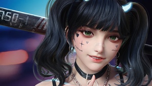 Anime girl, CGI, Digital Art, 4K wallpaper