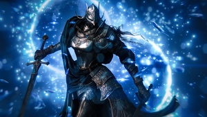 Elden Ring, Blue aesthetic, Blue background, 4K wallpaper