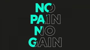 No pain No gain, Typography, Dark background, Motivational quotes, Gym, 4K wallpaper