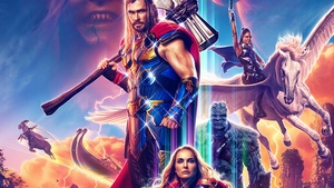 Thor: Love and Thunder, Chris Hemsworth as Thor, Natalie Portman as Jane Foster, Gorr the God Butcher, Korg, Tessa Thompson as Valkyrie, 2022 Movies, Marvel Comics, Marvel Cinematic Universe, 4K wallpaper