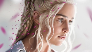 Emilia Clarke, Daenerys Targaryen, Game of Thrones, Portrait, 4K wallpaper