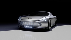 Mercedes-Benz Vision AMG Concept, Electric cars, 2022, Dark background, 4K wallpaper