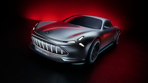Mercedes-Benz Vision AMG Concept, Electric cars, 2022, Dark background, 4K wallpaper