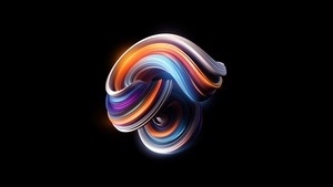 Abstract background, Glow, Black background, AMOLED, 4K wallpaper