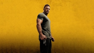 Reacher, TV series, Alan Ritchson, Yellow background, 4K wallpaper