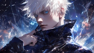 Satoru Gojo, Dope, Jujutsu Kaisen, AI art, 4K wallpaper