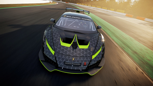 Lamborghini Huracán Super Trofeo EVO2, Lamborghini Squadra Corse, Lamborghini Esports, Race cars, Race track, 2022, 4K wallpaper