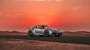 Classic cars, Sunset, 4K wallpaper