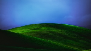 Countryside, Green Meadow, Landscape, Grass field, Blue Sky, Foggy, Scenery, 4K wallpaper