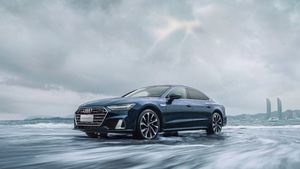 Audi A7L 55 TFSI quattro S line, Luxury Sedan, 2022, 4K wallpaper