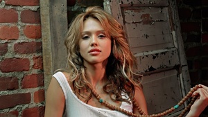 Jessica Alba, Portrait, 4K wallpaper