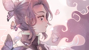 Shinobu Kocho, Anime girl, Demon Slayer: Kimetsu no Yaiba, 4K wallpaper